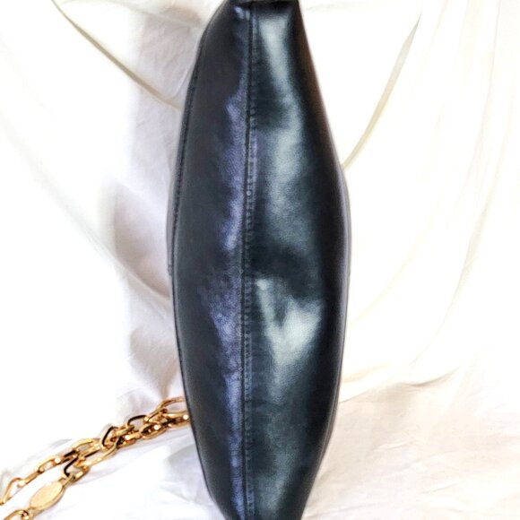 Black Leather Clutch / Crossbody Handbag – Great Condition! - Picture 6 of 8